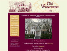 Tablet Screenshot of oldwaterstreetinn.com
